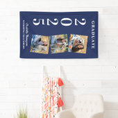 Aangepast Afstuderen van het blauw van de Zeemacht Spandoek (Insitu)