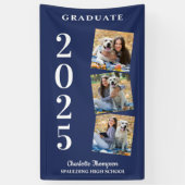 Aangepast Afstuderen van het blauw van de Zeemacht Spandoek (Verticaal)