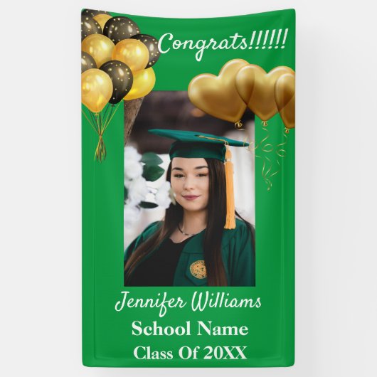 Aangepast Afstuderen van het jaar 2021 van de Foto Spandoek (Verticaal)