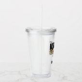 Aangepast afstuderen van Verpleegster Cheetah RN Acryl Drinkbeker (Rechts)