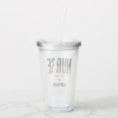 Aangepast afstuderen van Verpleegster Cheetah RN Acryl Drinkbeker (Achterkant)