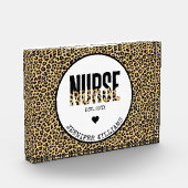 Aangepast Afstuderen van Verpleegster Cheetah RN Fotoblokken (Links)