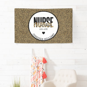 Aangepast Afstuderen van Verpleegster Cheetah RN Spandoek