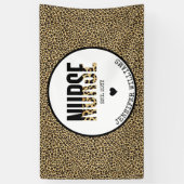 Aangepast Afstuderen van Verpleegster Cheetah RN Spandoek (Verticaal)