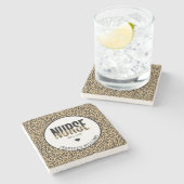 Aangepast Afstuderen van Verpleegster Cheetah RN Stenen Onderzetter (Zijkant)