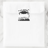 Aangepast Afstuderen Vierkante Sticker (Tas)