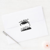 Aangepast Afstuderen Vierkante Sticker (Envelop)