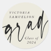 Aangepast Afstuderen voor aangepaste kleuren Ronde Sticker (Voorkant)