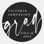 Aangepast Afstuderen voor aangepaste kleuren Ronde Sticker (Voorkant)