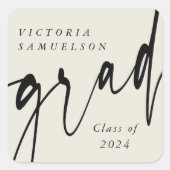 Aangepast Afstuderen voor aangepaste kleuren Vierkante Sticker (Voorkant)