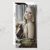 Aangepast Afstuderen voor foto lang en skinny Aankondiging (Voorkant / Achterkant)