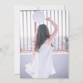 Aangepast Afstuderen voor fotokalligrafie Kaart (Achterkant)