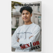 Aangepast Afstuderen voor hoge foto's Spandoek (Verticaal)