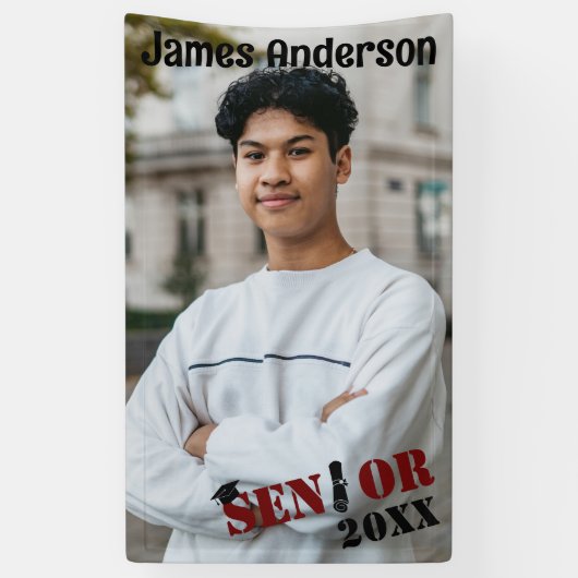 Aangepast Afstuderen voor hoge foto's Spandoek (Verticaal)