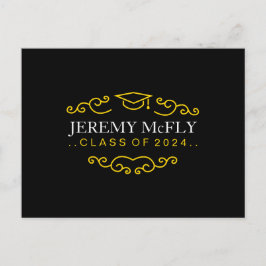 Aangepast Afstuderen voor klasse Aankondigingskaart