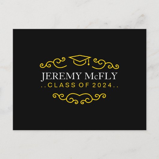 Aangepast Afstuderen voor klasse Aankondigingskaart (Voorkant)