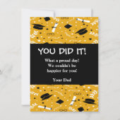 Aangepast Afstuderen Wenskaart twee inzendingen Kaart (Voorkant)