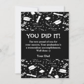 Aangepast Afstuderen Wenskaart twee zonder vetlaag Kaart (Voorkant)