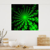 Aangepast Alien Fractal Burst Poster (Keuken)