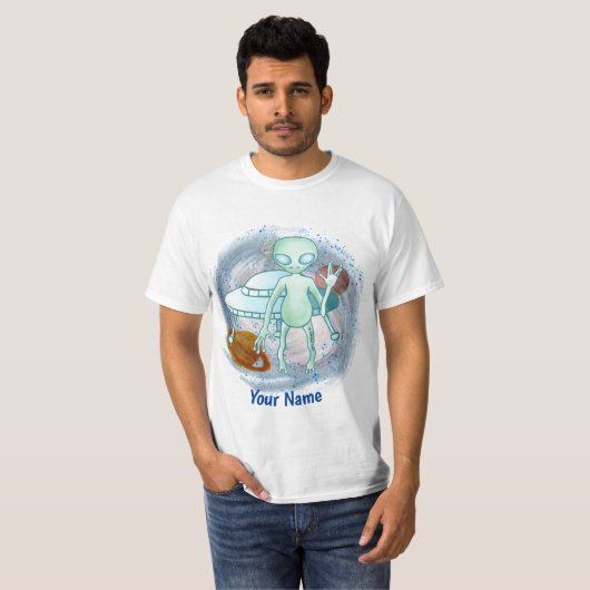 Aangepast Alien Invader T-shirt (Voorkant volledig)