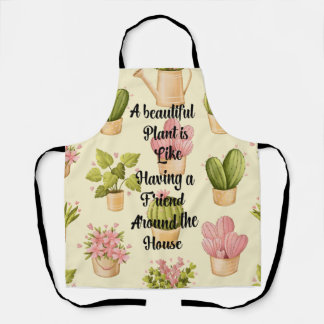Aangepast All-Over Print Schort met
