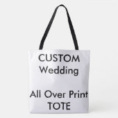 AANgepast ALLE OVER AFDRUKCanvas tas (Voorkant)