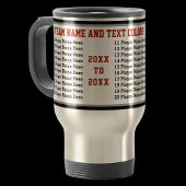 Aangepast Alle spelnamen van de speler voor Hockey Reisbeker