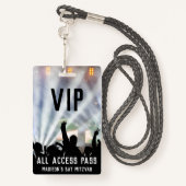 Aangepast Alle toegangspasje | Bat Mitzvah Badge (Achterkant met draagriem)