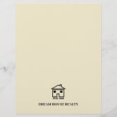 Aangepast, alleen aangeboden onroerend-goedagent flyer (Achterkant)