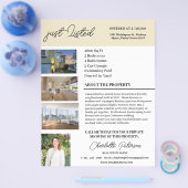 Aangepast, alleen aangeboden onroerend-goedagent flyer (Enkel)