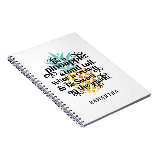 Aangepast als ananas-Notitieboek Notitieboek (Rechterzijde)