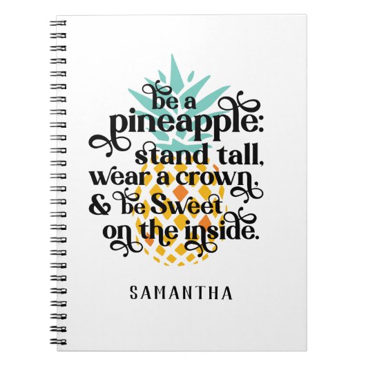 Aangepast als ananas-Notitieboek Notitieboek (Voorkant)