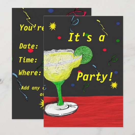 Aangepast als partij kaart (Voorkant / Achterkant)