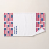 Aangepast American Flag Hotel Bad Handdoek (Handdoek)