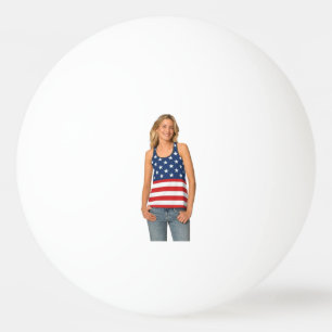 Aangepast amerika Gezicht Grappig  Feest Persoonli Pingpongbal