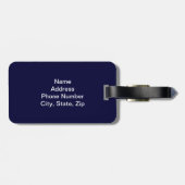 Aangepast Amerikaans Bagagelabel Eagle (Achterkant horizontaal)