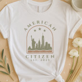Aangepast Amerikaans burger T-shirt | vastgesteld 