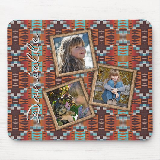 Aangepast Amerikaans Tribisch Kunstpatroon Muismat (Voorkant)