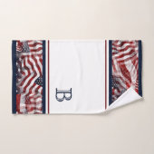 Aangepast Amerikaans vlag en sterrenpatroon Bad Handdoek (Handdoek)