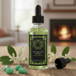 Aangepast Anahata Hart Chakra Etherische Olie Labe Wijn Etiket