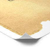 Aangepast Antiek achtergrondpapier Poster (Hoek)