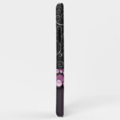 Aangepast  Antiek Faux Silver Swirls Pattern Case-Mate iPhone Case (Achterkant/rechts)