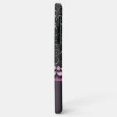 Aangepast  Antiek Faux Silver Swirls Pattern Case-Mate iPhone Case (Achterkant/links)