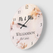 Aangepast Antiek Floral Grote Klok (Hoek)