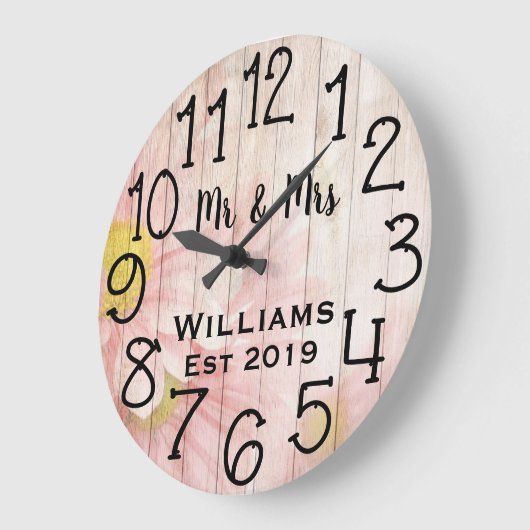 , aangepast Antiek Roos Grote Klok (Hoek)