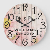 , aangepast Antiek Roos Grote Klok (Voorkant)