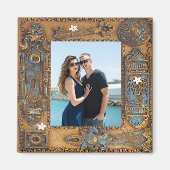 Aangepast Antiek Skelet Skelet Key Lijst Afbeeldin Magneet (Voorkant)