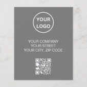 Aangepast appartement te huur onroerend goed promo flyer (Achterkant)