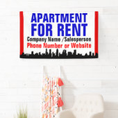 Aangepast appartement voor huurbordje spandoek (Insitu)