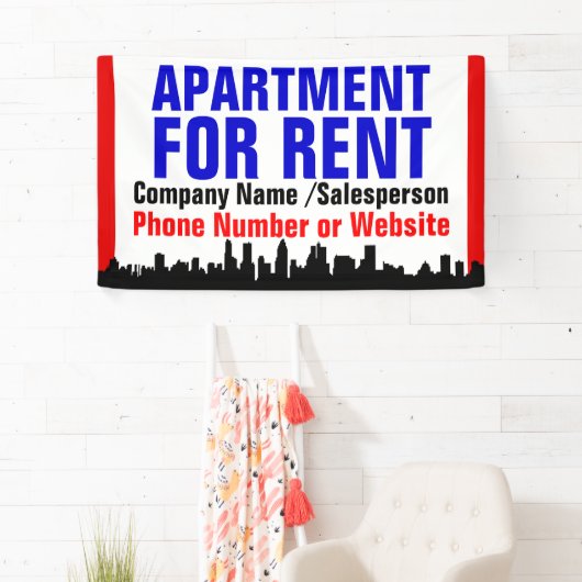 Aangepast appartement voor huurbordje spandoek (Insitu)